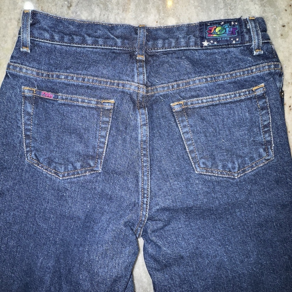 Vintage JOLT 25x27 Youth 14 Juan's Bootcut Flare Dark Wash Denim Y2K School